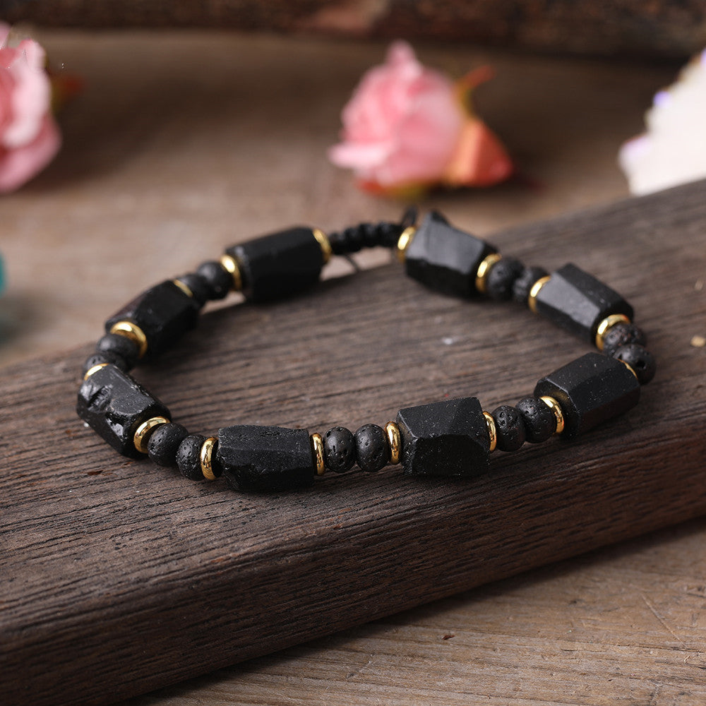 Natural Black Tourmaline Bracelet – Embrace the Power of Darkness