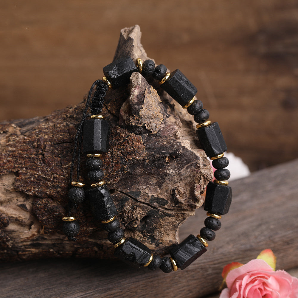 Natural Black Tourmaline Bracelet – Embrace the Power of Darkness